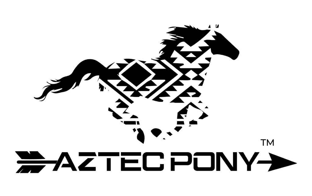 logo for aztec pony clothing brand apparel
